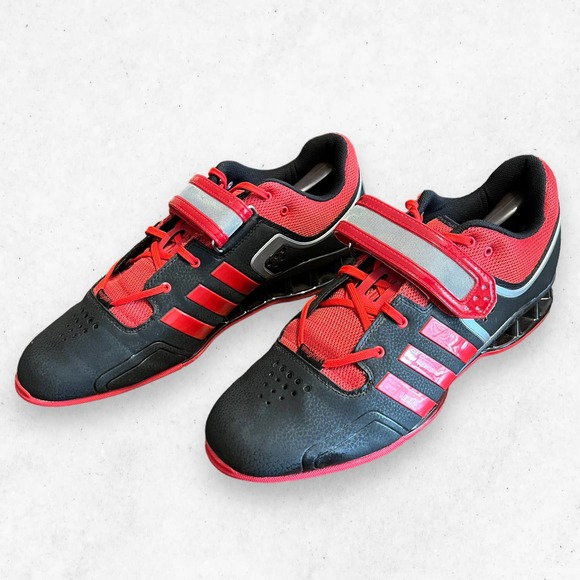 Adidas Adipower Weightlifting Torsion‎ Black Red Metallic Shoes Size Men\'s US 15 main image 11